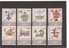 Bulgaria - serie stampilata 1969 transport MHN 1878-85 foto