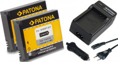 1 PATONA | Incarcator + 2 Acumulator pt GOPRO HD HERO 1 2 960 AHDBT 001 AHDBT001 foto