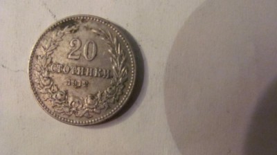 CY - 20 stotinki 1912 Bulgaria foto