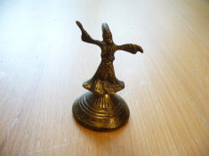 Dervis (calugar musulman) ,dansator ,statueta din bronz foto