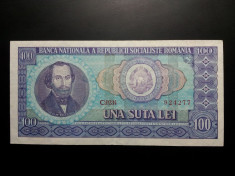 100 Lei 1966 Romania -XF foto