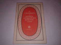 G. CALINESCU - ISTORIA LITERATURII ROMANE ~ COMPENDIU foto