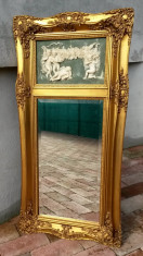 oglinda cu stil baroc si cristal , are 107 / 52 cm foto