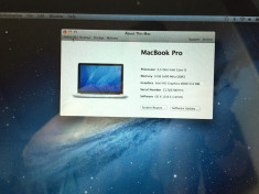 Apple MacBook Pro mid 2012 13&amp;#039;&amp;#039;&amp;#039; i5 2,5 4gb ram video 512 500hdd foto