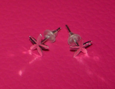 Cercei argint mici - diametru fata aprox. 5-6 mm foto