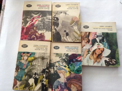 Jules Romains - Oameni de buna-vointa 5 VOL foto