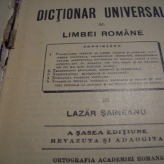 dictionar univ al limbei romane-l. saineanu-a sasea editiune