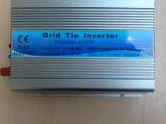 Invertor 600W ON GRID, Pentru Panouri Solare Fotovoltaice de 22V-60V foto