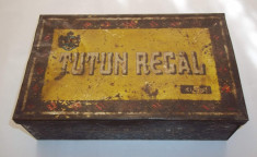 cutie metalica mare Tutun Regal anii &amp;#039;30 foto