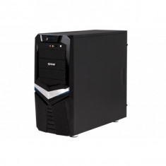 CARCASA Spacer Warrior, Gaming, ATX Mid-Tower, Front 1xUSB3.0 1xUSB2.0+Audio, Black (SPC-WARRIOR) foto