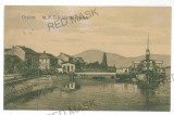2739 - ORSOVA, harbor, ships - old postcard - unused, Necirculata, Printata