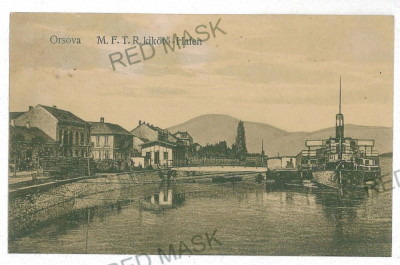 2739 - ORSOVA, harbor, ships - old postcard - unused foto