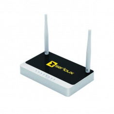 Router Wireless-N Serioux SRX-WR300WH, 2 antene, Black / White foto
