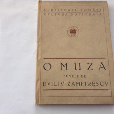 O Muza Nuvele - Duiliu Zamfirescu-1922,rf4/3