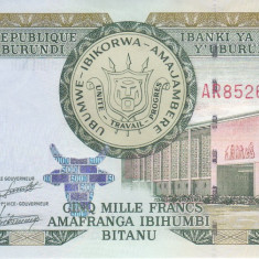 Bancnota Burundi 5.000 Franci 2008 - P48 UNC