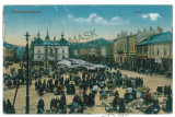 2774 - SIGHET, Maramures, Market - old postcard, CENSOR - used - 1917