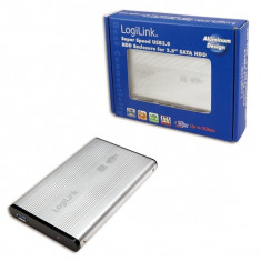 HDD Enclosure 2.5&amp;quot; SATA Logilink USB 3.0, aluminiu foto