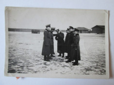 RARA! FOTO ORIGINALA OFITERI WEHRMACHT PE FRONT ANII 40 foto