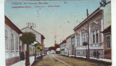 Romania, Szaszvaros, Broos, Orastie carte postala circulata 1925: Str. G.Cosbuc foto