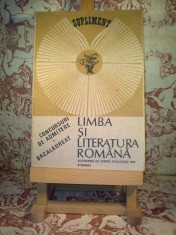 Limba si literatura romana concursuri de admitere Bacalaureat 1991 &amp;quot;A1222&amp;quot; foto