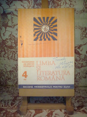 Limba si literatura romana Anul VI (IX) Nr. 4 Octombrie-Decembrie 1980 &amp;quot;A1208&amp;quot; foto