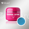 Gel uv Polonia Silcare Base one color neon albastru 5 ml, pentru unghii false, Gel colorat