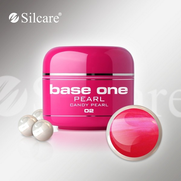 gel uv Polonia Silcare Base one color sidefat Pearl Candy Pearl 5 ml, roz