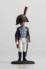 2104.Soldat din plumb pictat manual Officier de Hesse Darmstadt 1812 1:32 foto