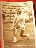 Fotografie- Bjorn Borg - Tenis la Bucuresti ,dim.=13 x 9,7 cm