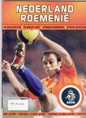 Program meci fotbal OLANDA - ROMANIA 24.03.2007 foto