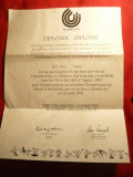 Diploma de participare la Campionatele Mondiale de Atletism -Helsinki 1983