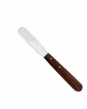 Spatula metalica pentru ceara, cu maner din lemn, spatula inox