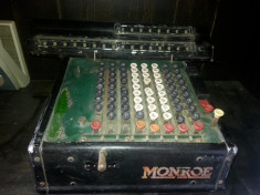 Masina veche de calcul MONROE U.S.A. - Obiect decorativ deosebit !! foto