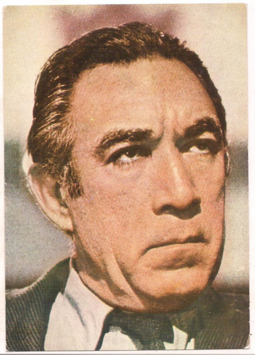 % carte postala (ilustrata ) -ACTORI-Anthony Quinn