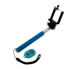 Selfie stick telescopic 109cm Blue Bluetooth foto