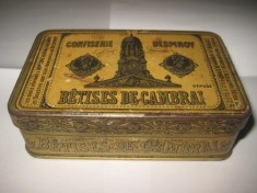 Cutie Confiserie Despinoy Betises de Cambrai reatur inventeur. foto