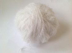 Fir de tricotat crosetat , mohair natural cu fir lame f fin pufos,moale,calitate foto