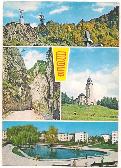 % carte postala (marca fixa ) -ARGES-colaj