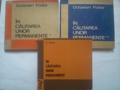 OCTAVIAN FODOR - IN CAUTAREA UNOR PERFORMANTE (3 VOL.) foto