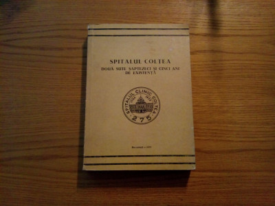 SPITALUL COLTEA - Constantin I. Bercus - Volum Omagial, 1979, 582 p. foto