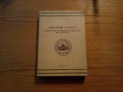 SPITALUL COLTEA - Constantin I. Bercus - Volum Omagial, 1979, 582 p. foto