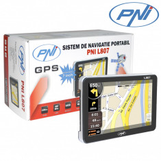 Resigilat - Sistem de navigatie portabil PNI L807 7 inch, 800 MHz, 256M DDR, 8GB memorie interna, FM transmitter foto