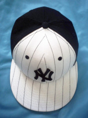 Sapca NY New Era (Full cap, New York Yankees, MLB, alb, negru) foto