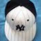 Sapca NY New Era (Full cap, New York Yankees, MLB, alb, negru)