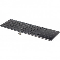 Tastatura Wireless 2.4GHz, acumulator Li-Ion 190 mAh, touchpad, GEMBIRD Phoenix series, Black foto