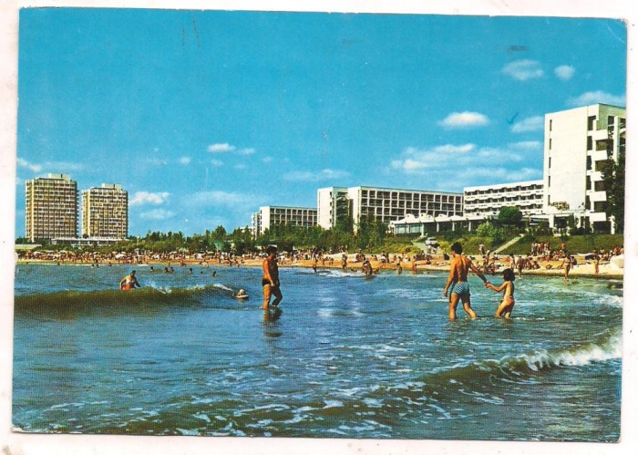 % carte postala (ilustrata ) -SATURN -plaja