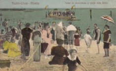 TECHIRGHIOL MOVILA PODUL DE EXCURSIUNE SI PLAJA DE LA GHIOL CIRCULATA 1926 foto