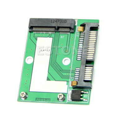 Adaptor Mini PCI-E, mSATA SSD la SATA 2.5&amp;quot; SATA 22pin foto