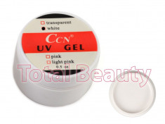 Gel UV CCN 15 gr Alb - Gel UV White French unghii false foto