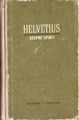 Helvetius - Despre spirit foto